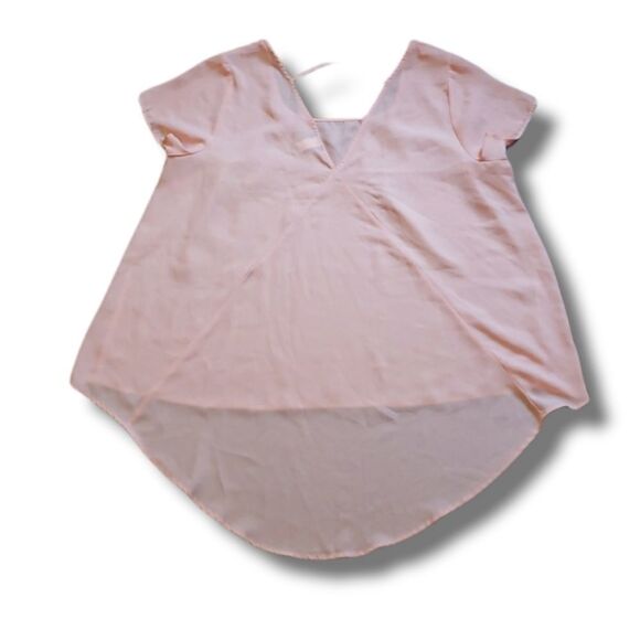 𝅺Torrid Peach High Low Hi-Lo Blouse Plus Size 2‎ - Picture 8 of 9